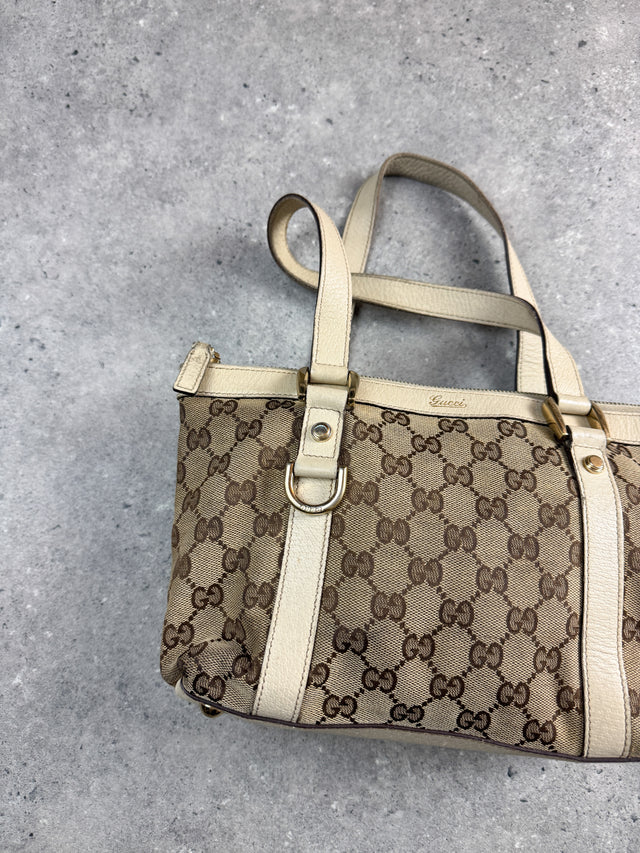 Gucci Mini Abbey GG Monogramm Handtasche Beige