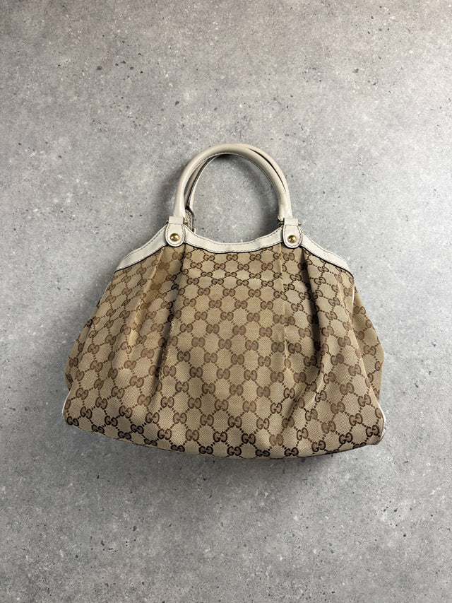 Gucci Sukey GG Monogramm Handtasche Beige